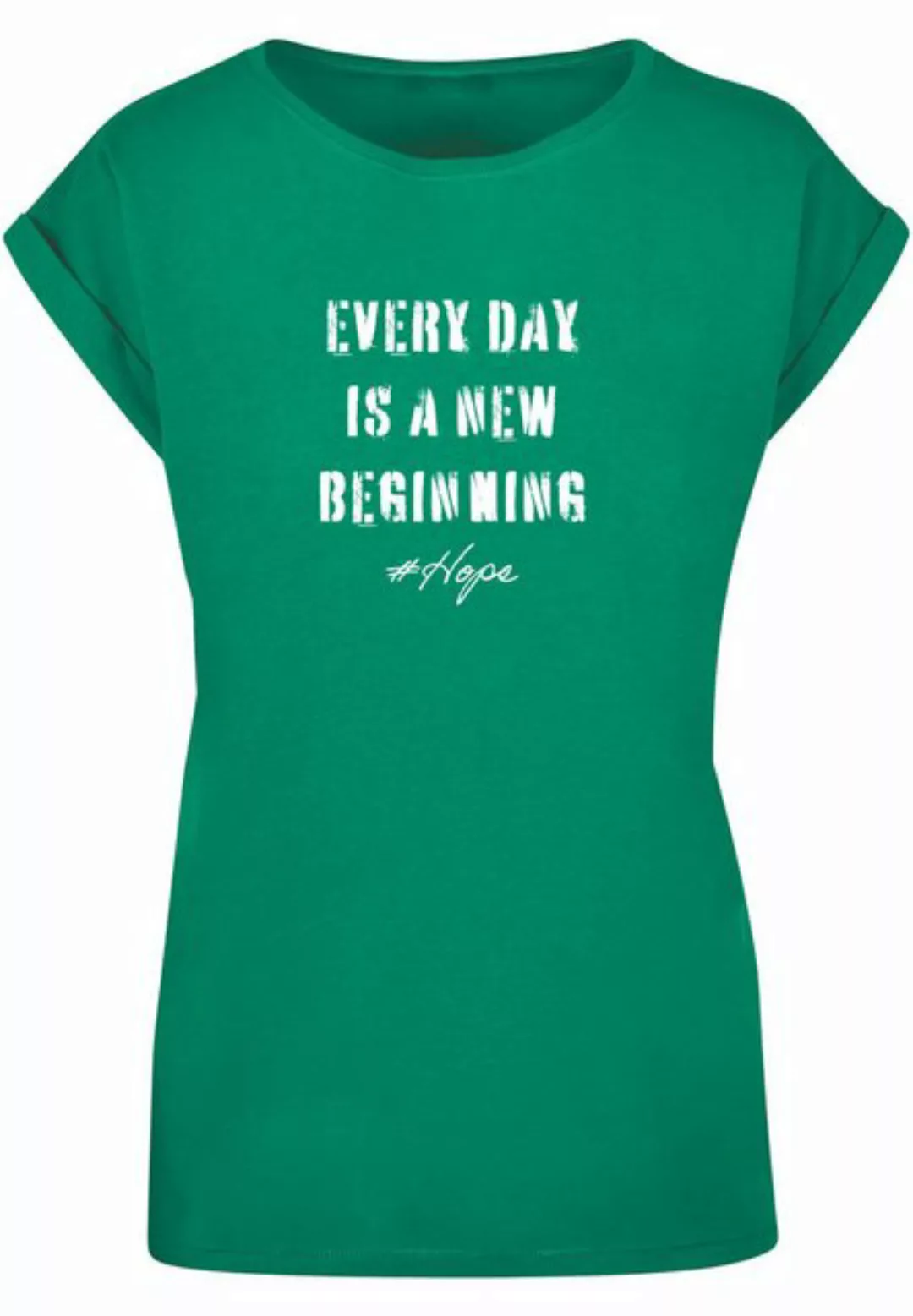 Merchcode T-Shirt Merchcode Damen Ladies Hope 2 Extended Shoulder Tee (1-tl günstig online kaufen