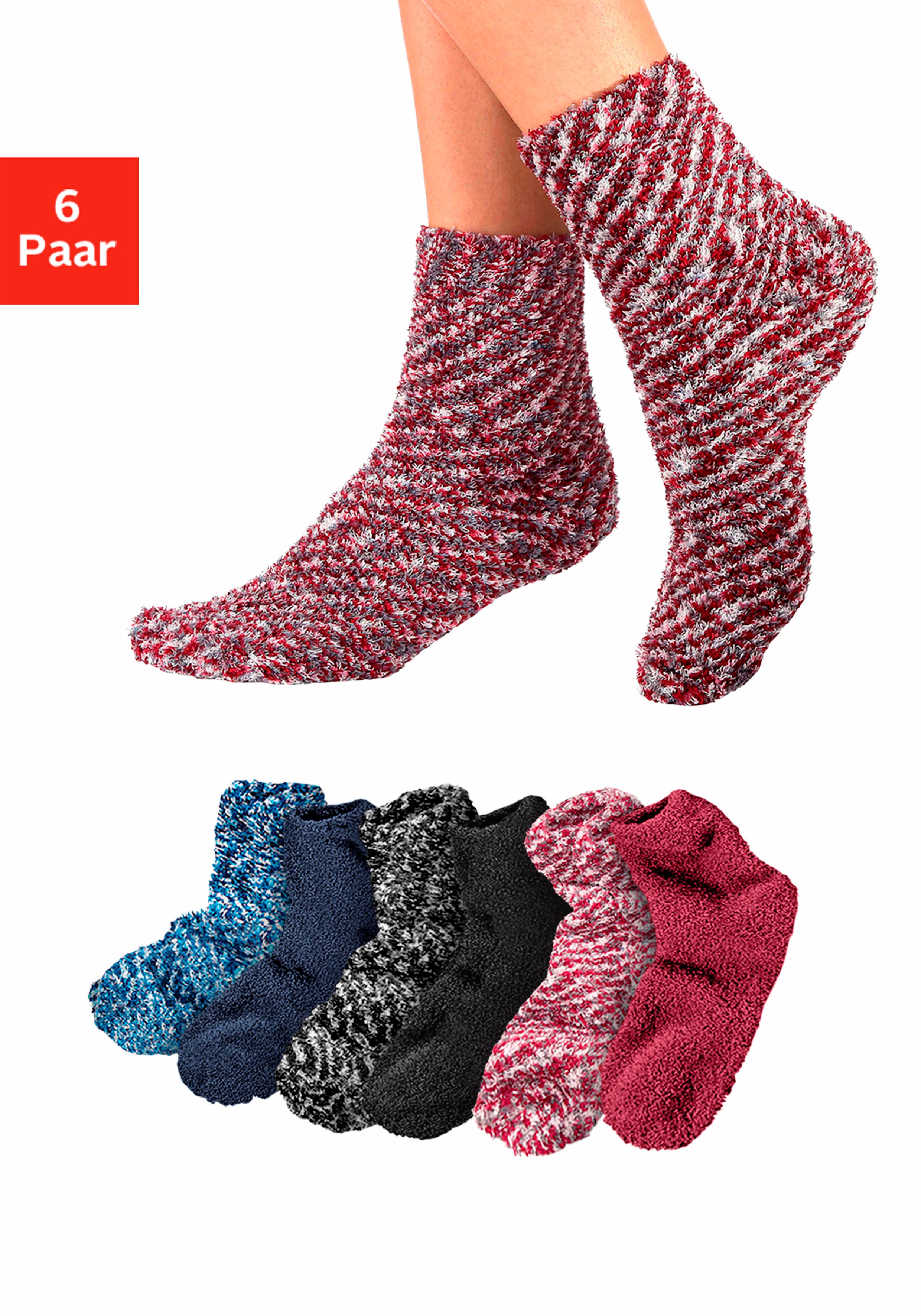 Lavana Kuschelsocken, (Packung, 6 Paar), in Flausch-Qualität günstig online kaufen