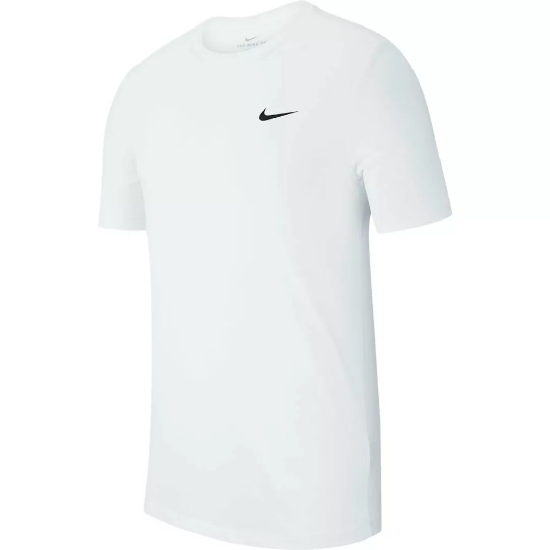 Nike Dri Fit Crew Solid Kurzärmeliges T-shirt 2XL White / Black günstig online kaufen