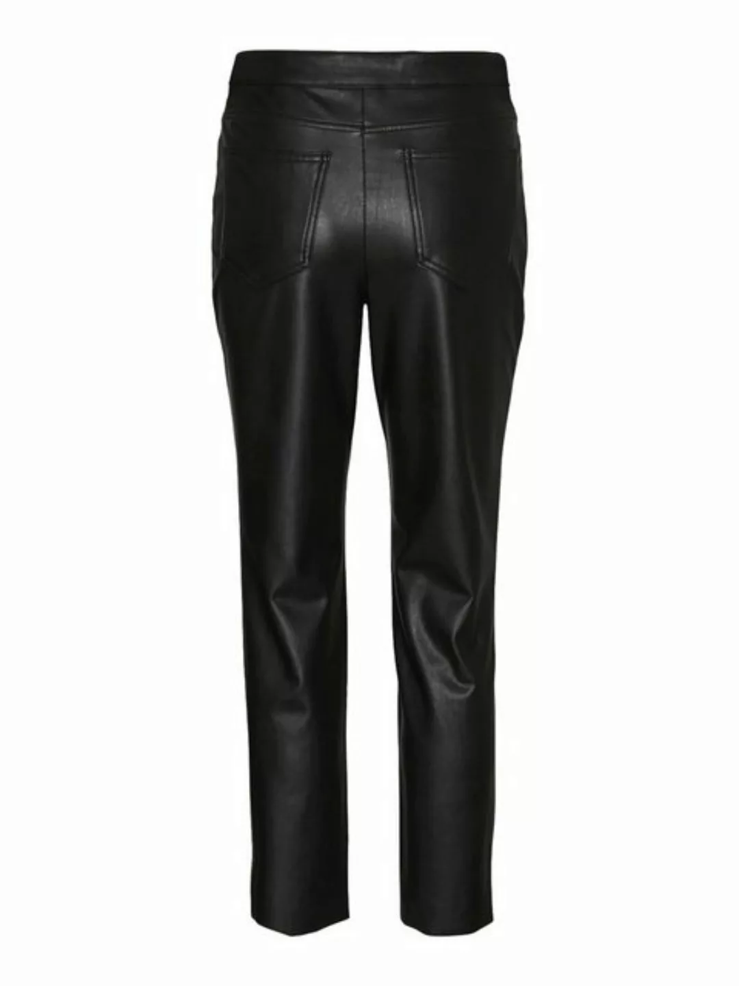 Vero Moda Lederimitathose VMBRENDA HR STRAIGHT PL ANK PANT NOOS günstig online kaufen