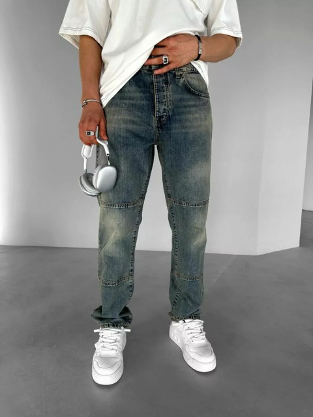 Abluka Bequeme Jeans ESSENTIAL BAGGY JEANS BLUE günstig online kaufen