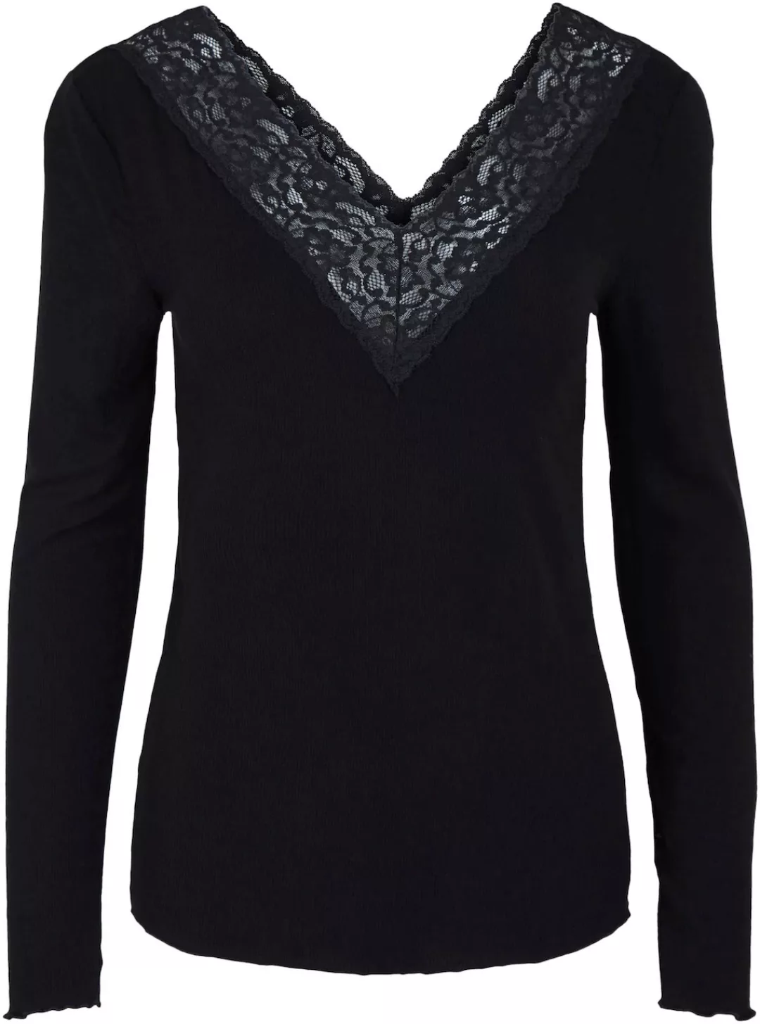 Pieces Siri Langarm-t-shirt XL Black günstig online kaufen
