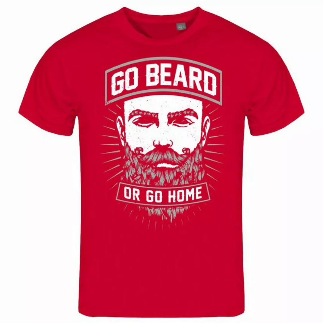 deinshirt Print-Shirt Herren T-Shirt Go beard or go home Funshirt mit Motiv günstig online kaufen