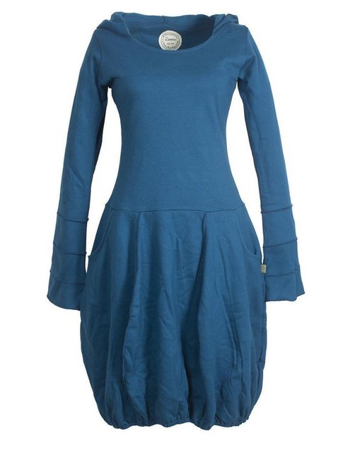Vishes Midikleid Warmes Langarm Kleid ballonförmig mit Zipfelkapuze Ethno, günstig online kaufen