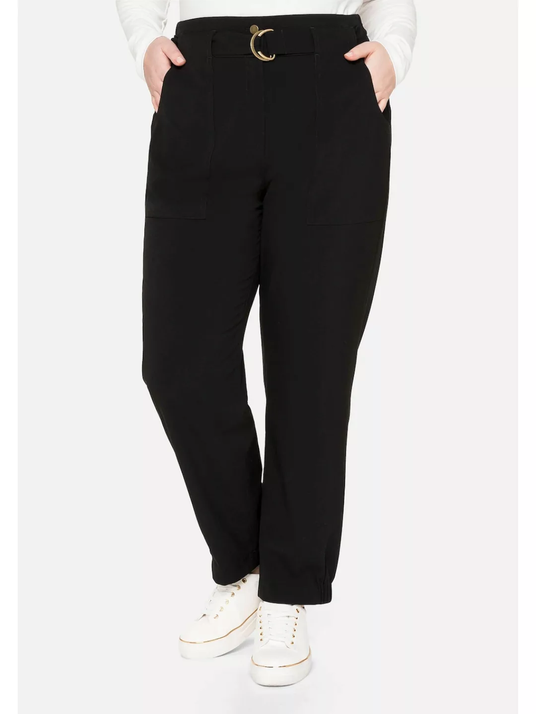 Sheego Jogger Pants "Große Größen", im Cargostil, mit High-Waist-Bund günstig online kaufen