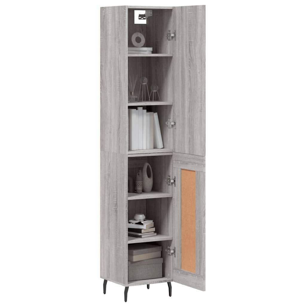 vidaXL Highboard Highboard Grau Sonoma 34,5x34x180 günstig online kaufen