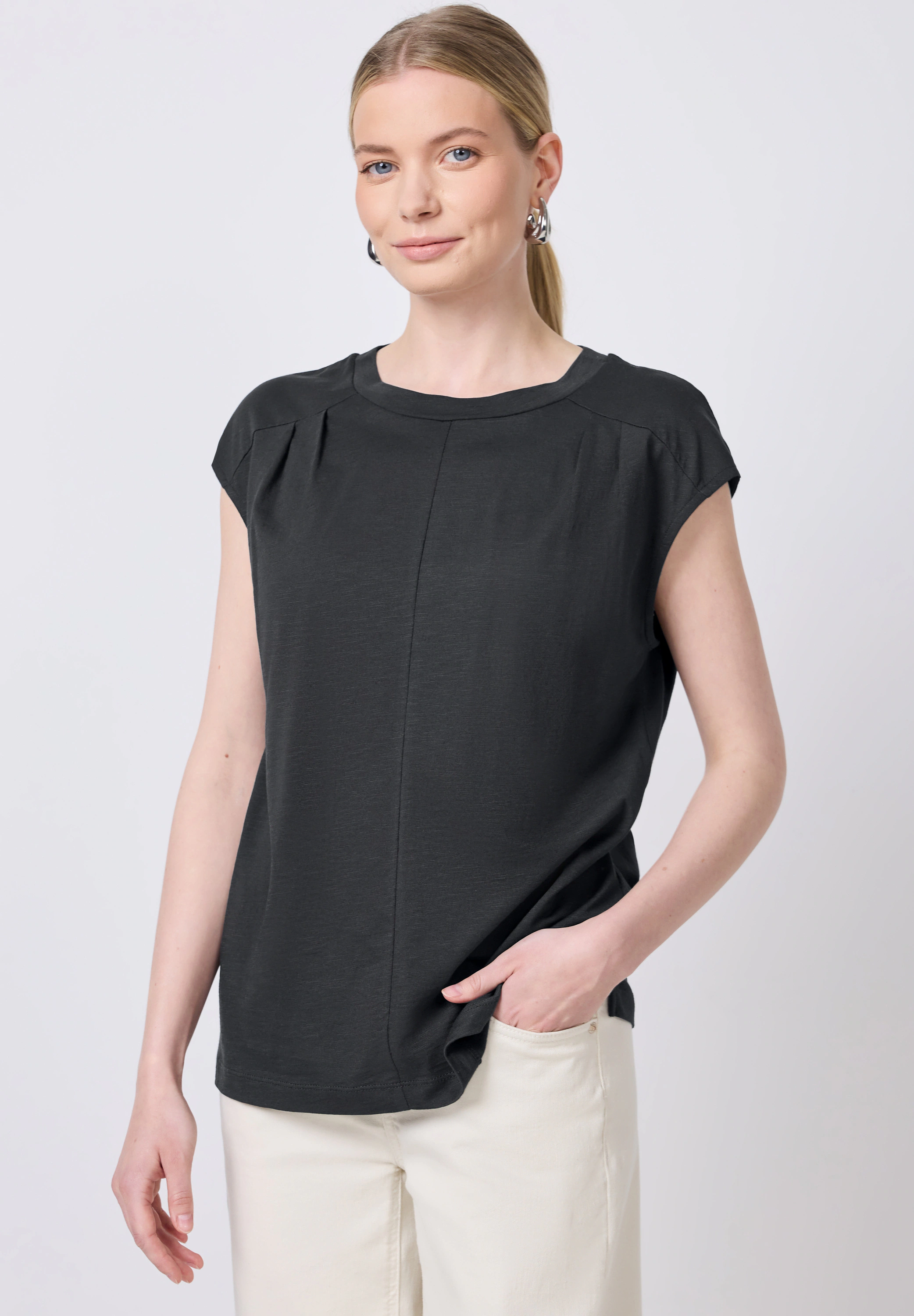 STREET ONE STUDIO T-Shirt, im soften Baumwoll-Mix günstig online kaufen