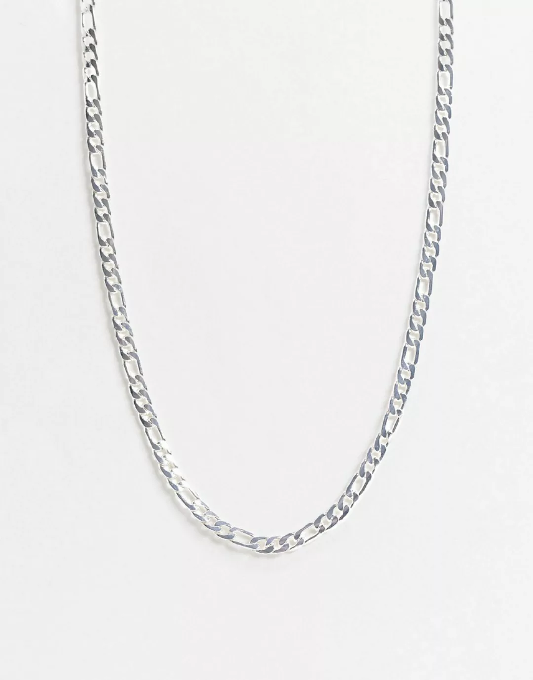 ASOS DESIGN – Figaro – Schmale Halskette in Silber günstig online kaufen