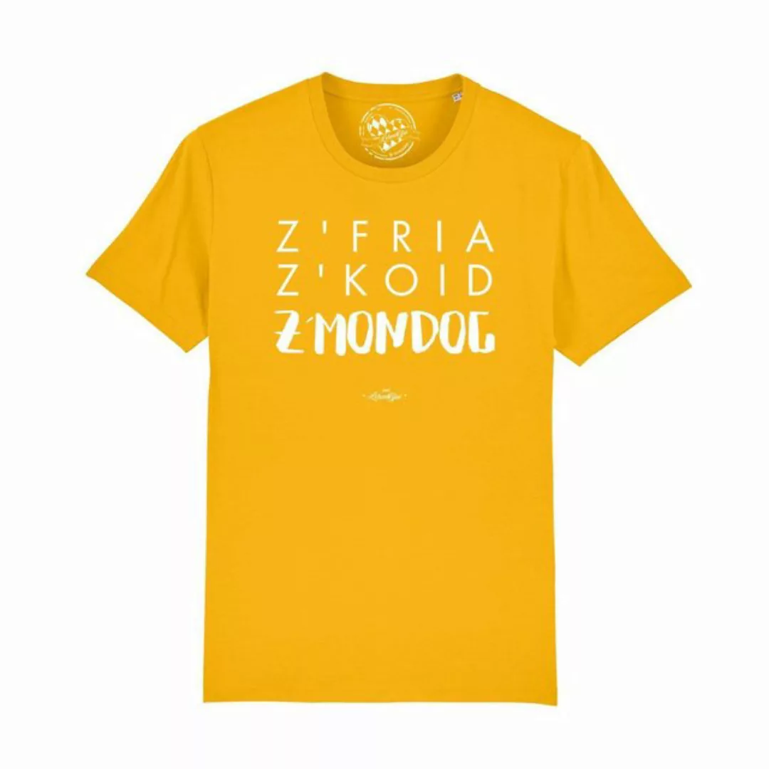 Bavariashop T-Shirt Herren T-Shirt "Z'fria z'koid z'Mondog... günstig online kaufen