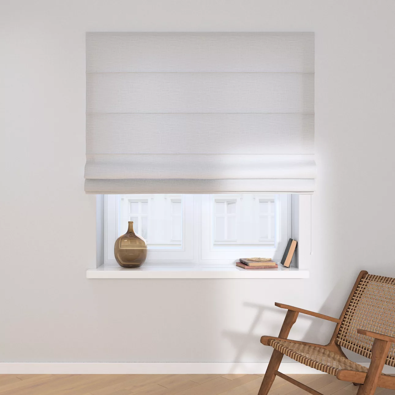 Dekoria Raffrollo Capri, weiß, 120 x 170 cm günstig online kaufen