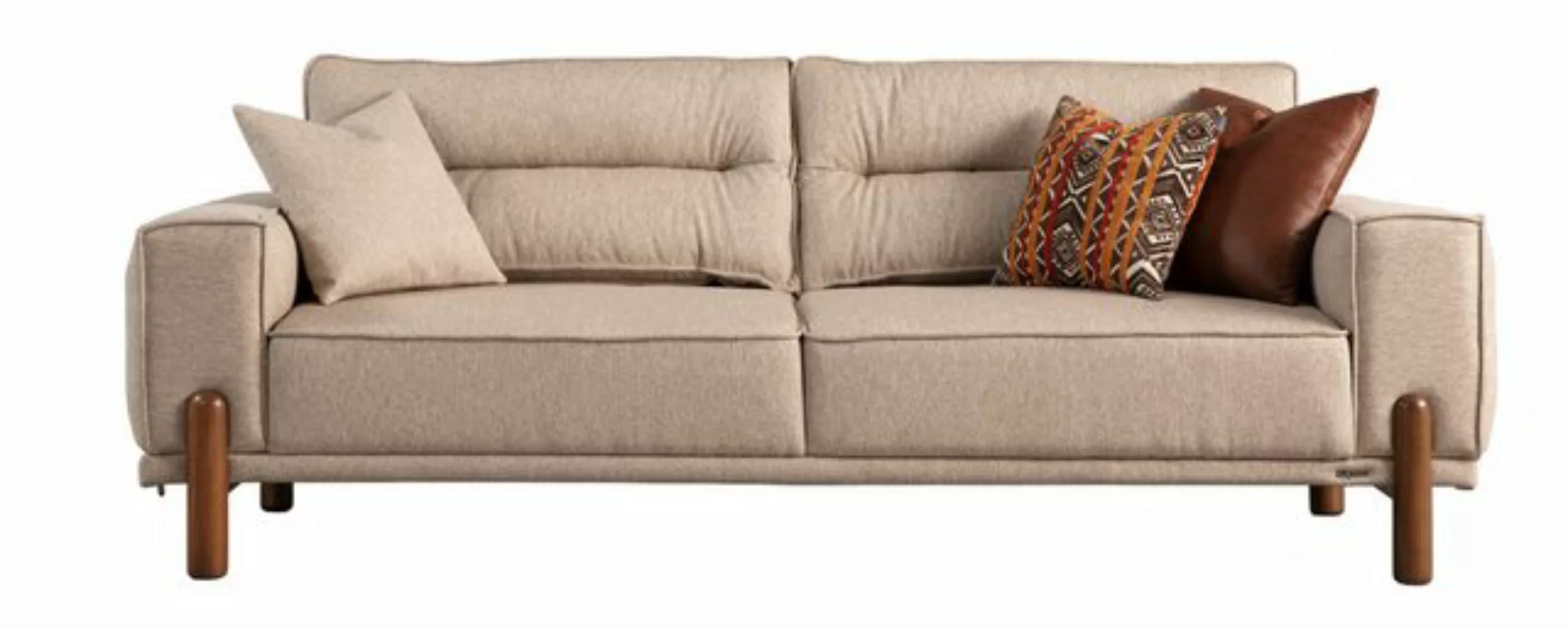 Villa Möbel Sofa Cognac, 1 Stk. 3-Sitzer, Hand Made Qualtiy, modernes Desig günstig online kaufen