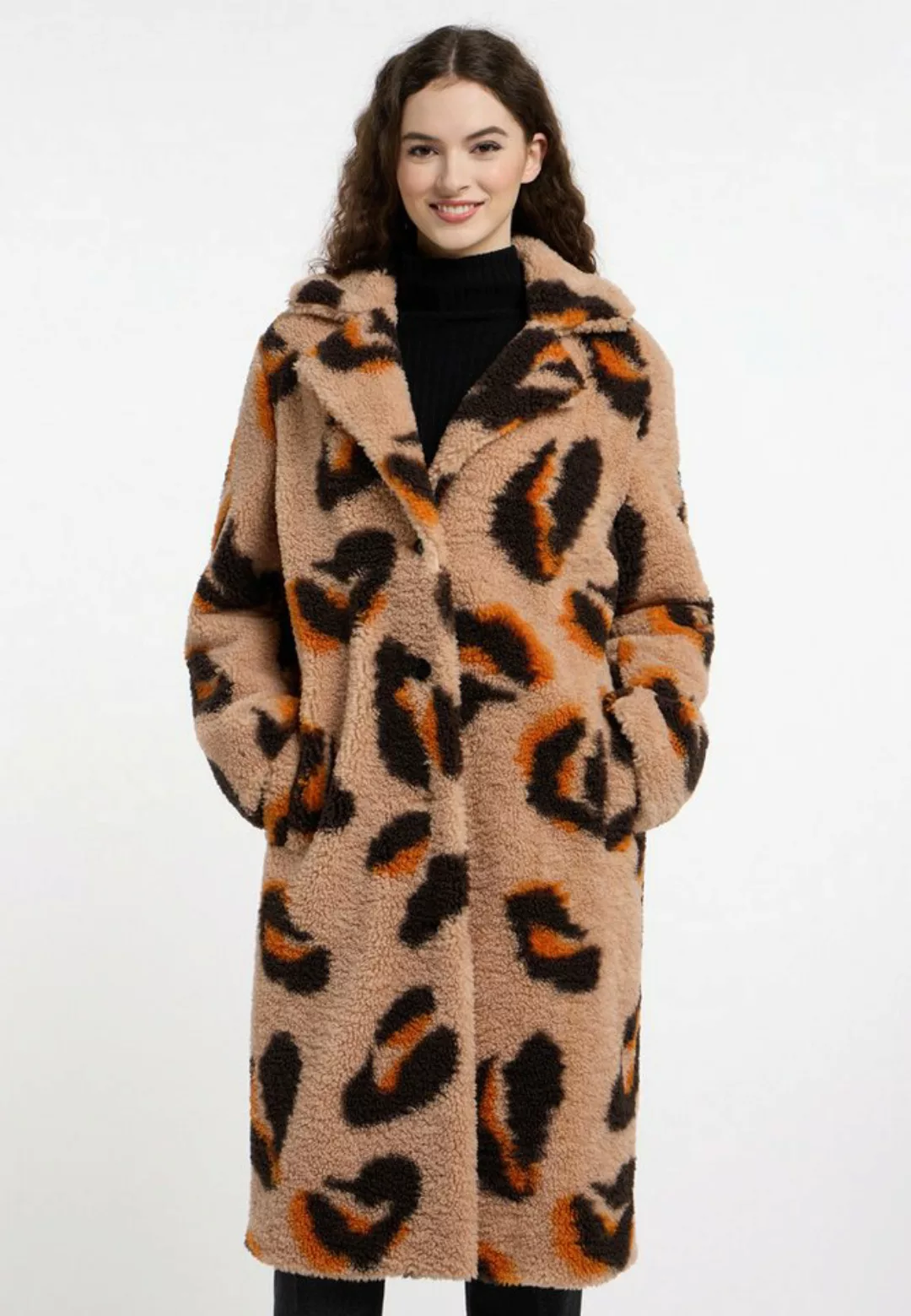 Frieda & Freddies Langmantel Fake Fur Coat / Gine mit Taschen günstig online kaufen