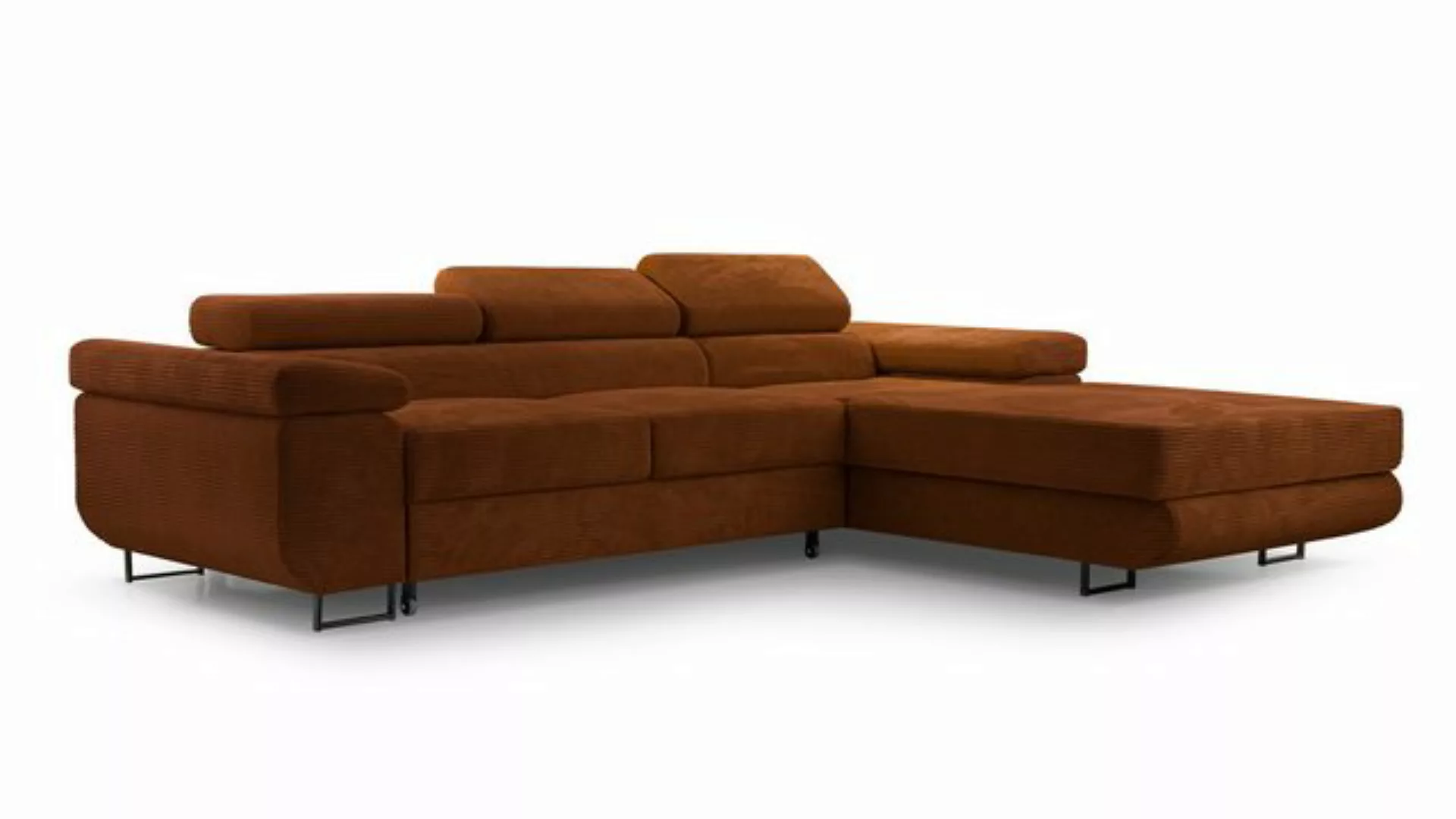 Furnix Ecksofa NILLONA L-Sofa Polsterecke mit Schlaffunktion Bettkasten, el günstig online kaufen