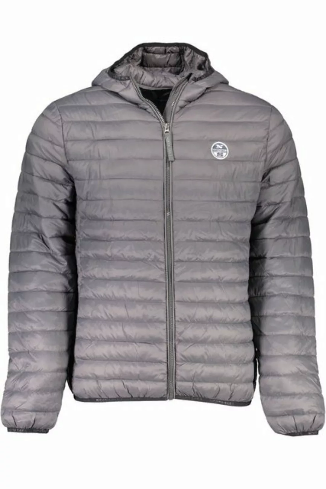 North Sails Outdoorjacke Leichte Herrenjacke Grau mit Kapuze und Reißversch günstig online kaufen