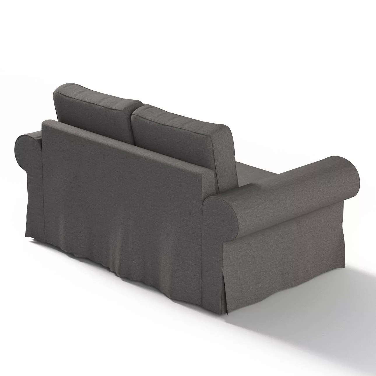 Bezug für Backabro 2-Sitzer Sofa ausklappbar, dunkelgrau, Bezug für Backabr günstig online kaufen