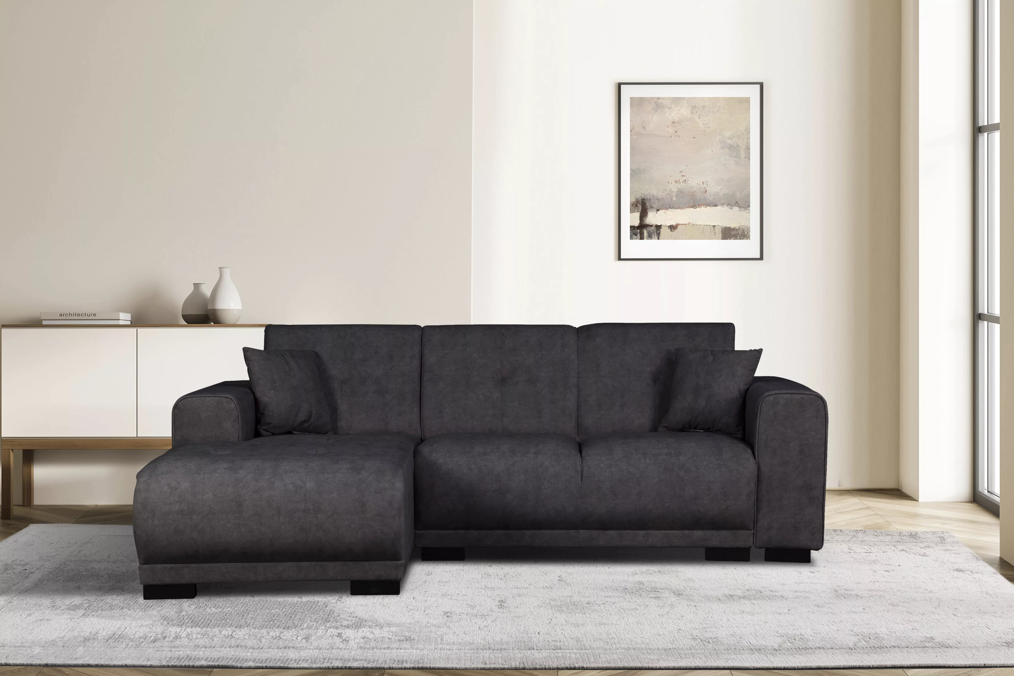 Home affaire Ecksofa "Langeland L-Form", incl. 2 Zierkissen, Recamiere wahl günstig online kaufen