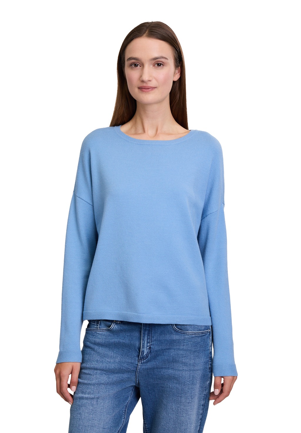 Cartoon Strickpullover "Cartoon Damen Strickpullover mit Rundhalsausschnitt günstig online kaufen
