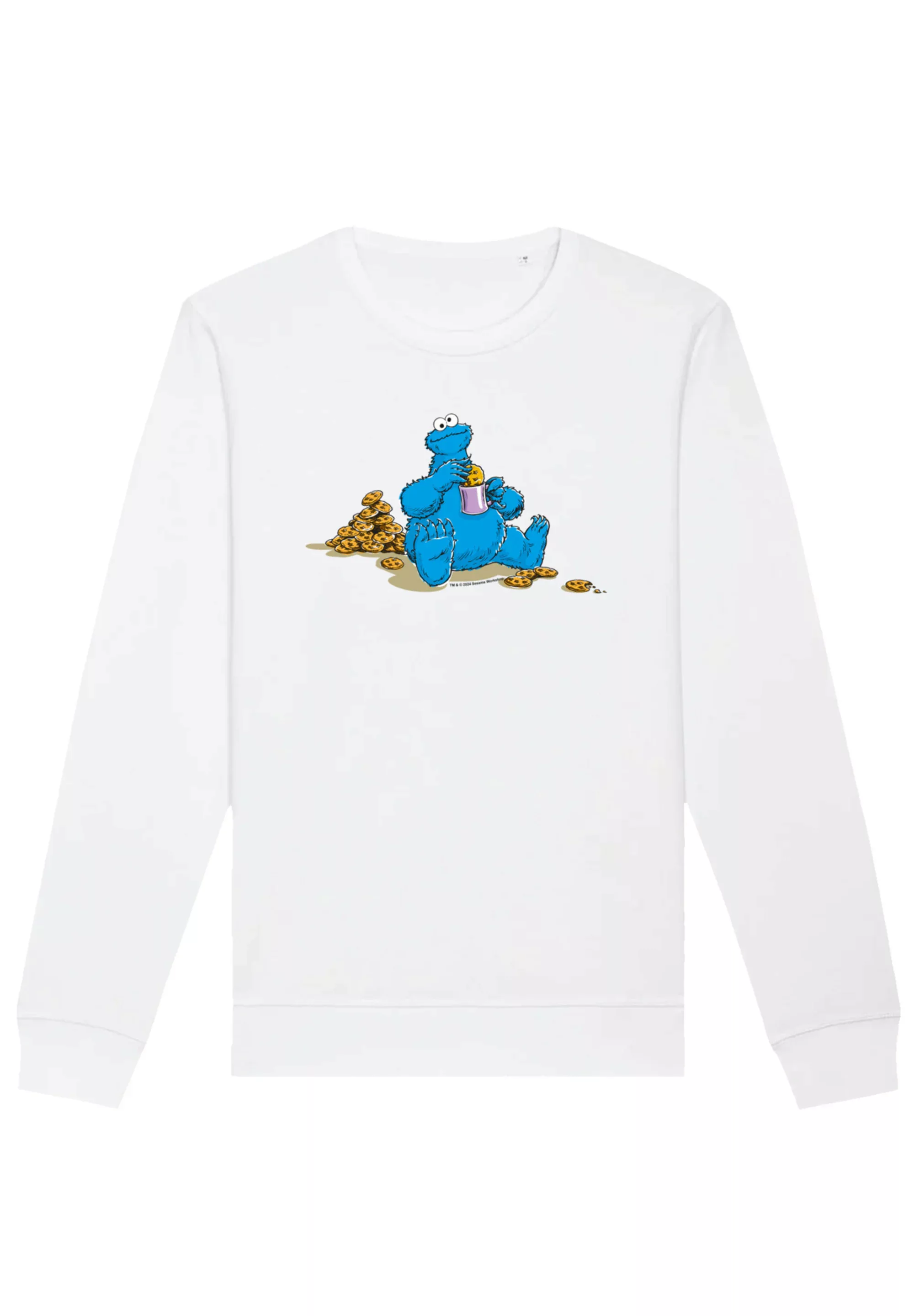 F4NT4STIC Sweatshirt "Sesamstraße Cookie Monster Coockietime", Premium Qual günstig online kaufen