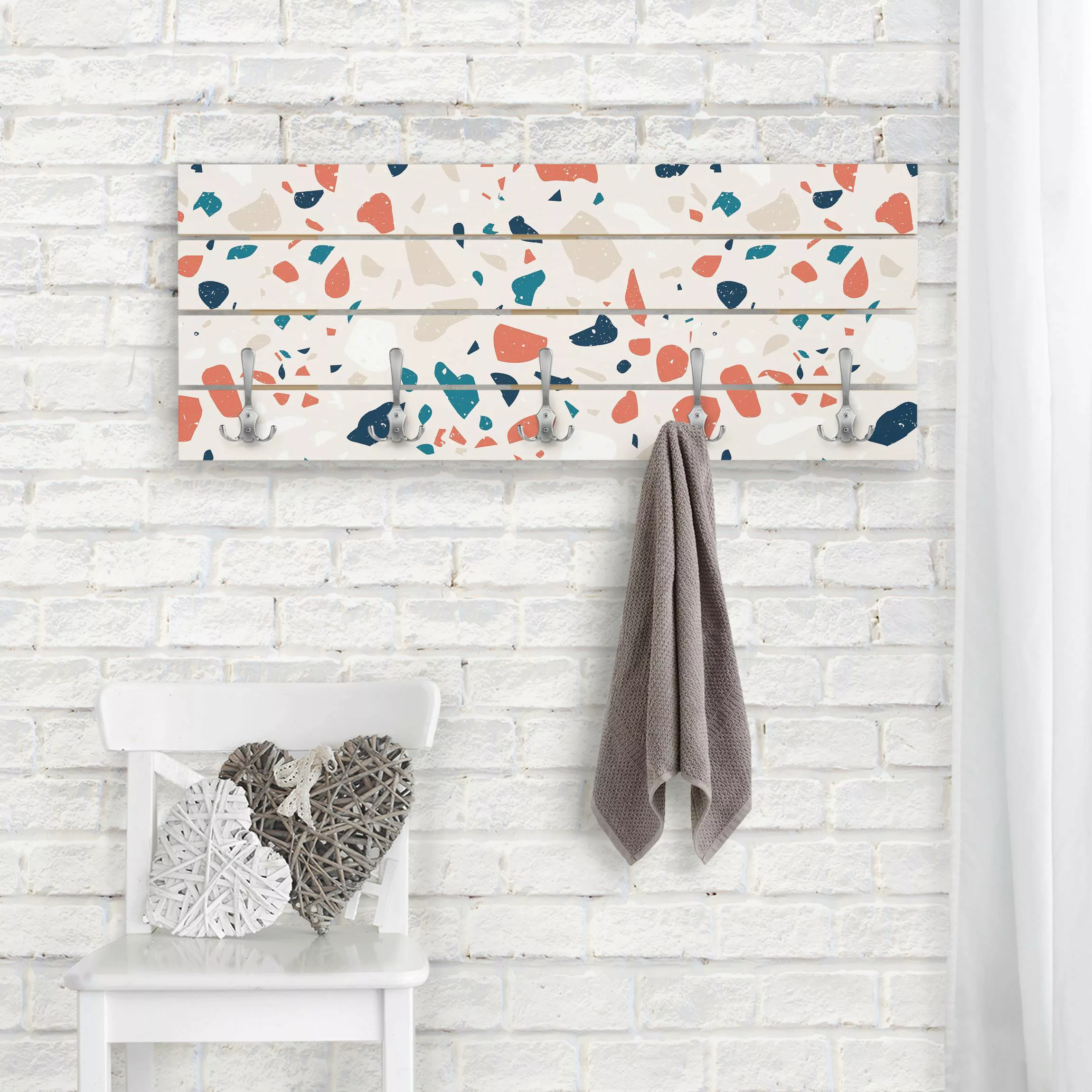 Wandgarderobe Detailliertes Terrazzo Muster Torino günstig online kaufen