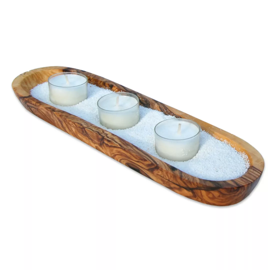 Kerzenhalter-set Wellness Inkl. Sand & 3 Teelichtern günstig online kaufen