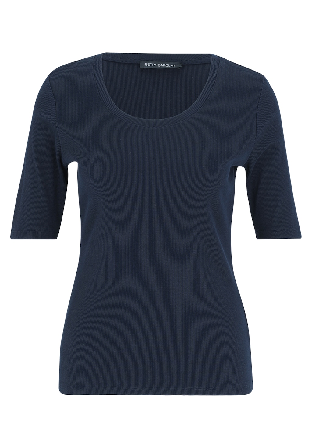 Betty Barclay Kurzarmshirt "Betty Barclay Basic Shirt mit Rippenstruktur", günstig online kaufen