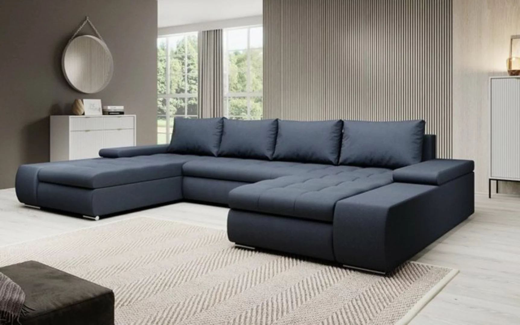 Luxusbetten24 Schlafsofa Designer Sofa Martino, mit Schlaffunktion günstig online kaufen