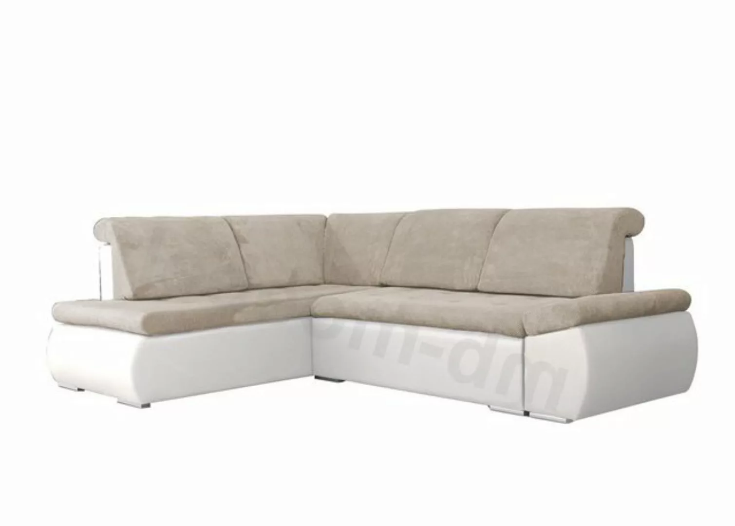 MOEBLO Ecksofa BONITA, Eckcouch mit Bettfunktion Couch L-Form Polstergarnit günstig online kaufen