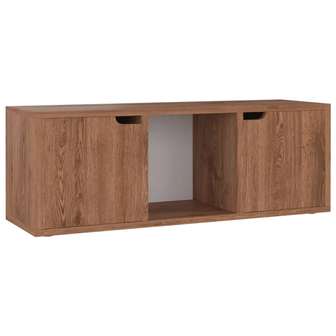 Tv-schrank Braune Eiche 88,5x27,5x30,5 Cm Spanplatte günstig online kaufen