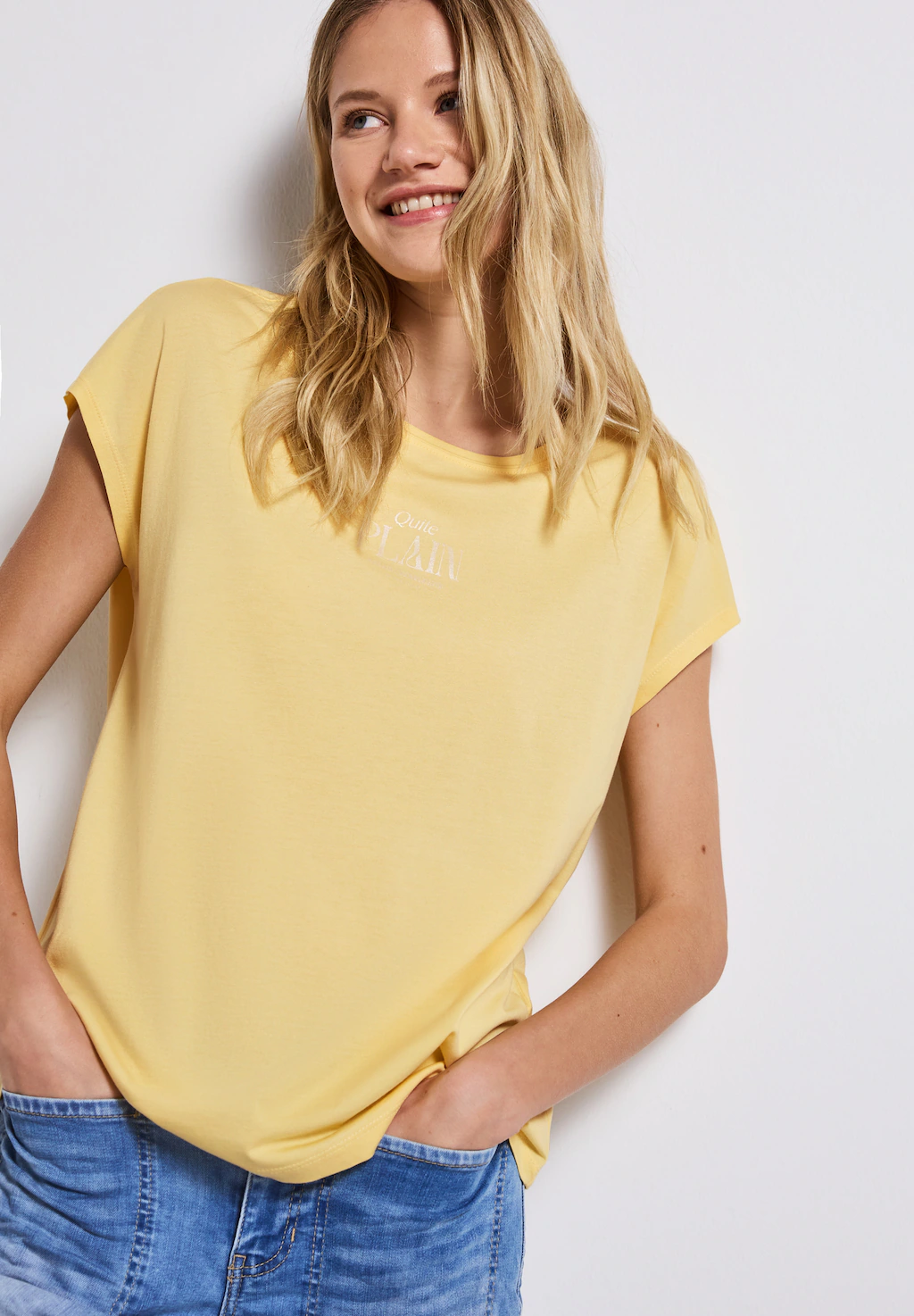 STREET ONE Shirttop, mit Wording Print günstig online kaufen