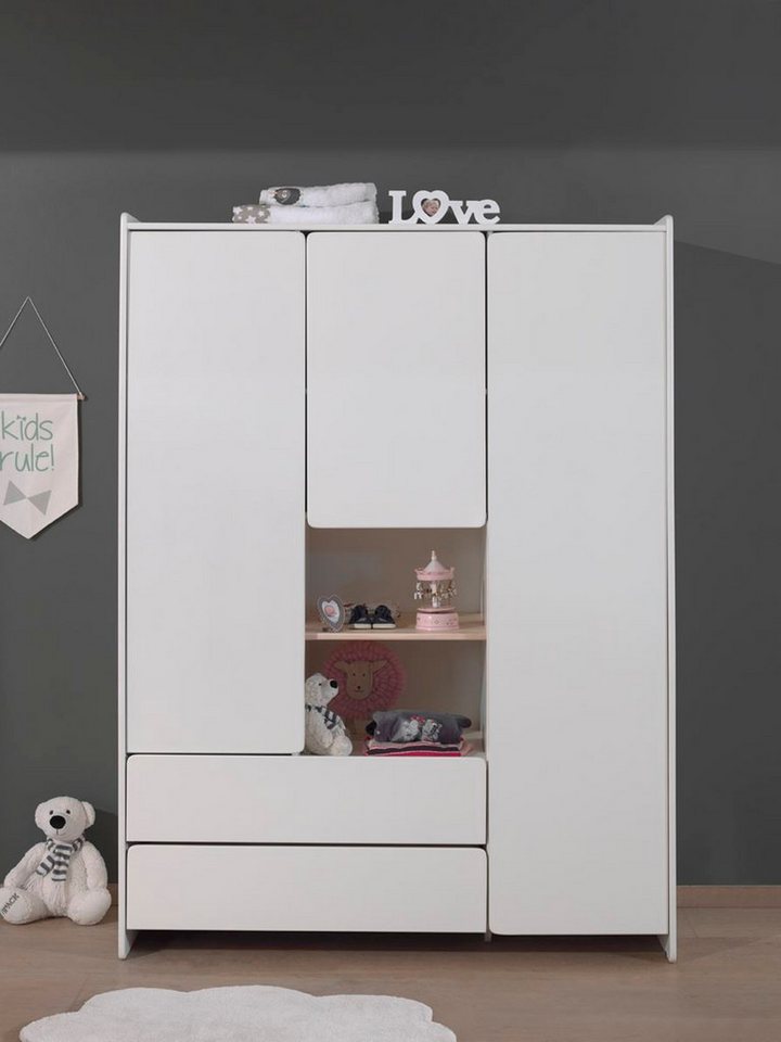 58 aufm Kessel Kleiderschrank Kinderzimmerschrank Karilynn 133x55x190 Schra günstig online kaufen