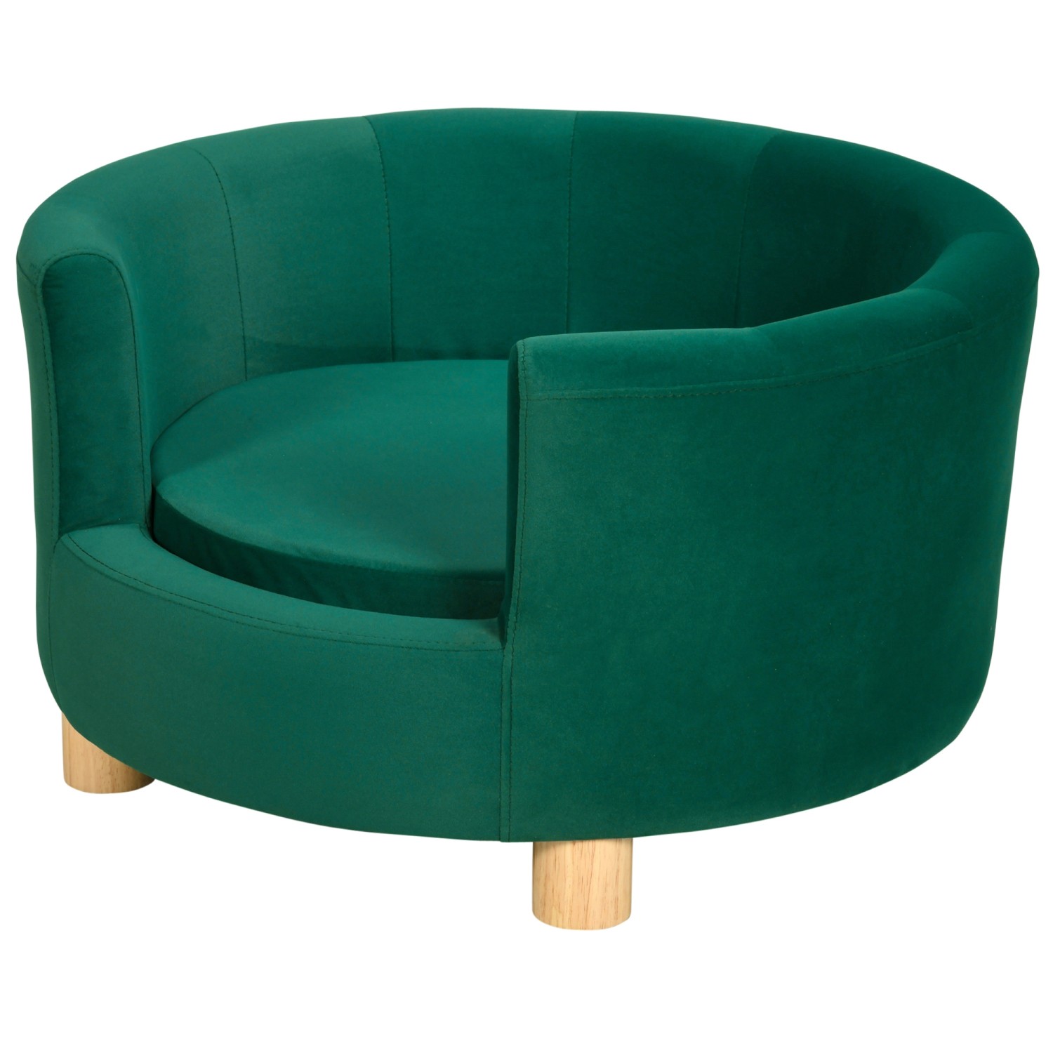 PawHut Tierbett Hundebett mit Holzbein, Polyester, günstig online kaufen