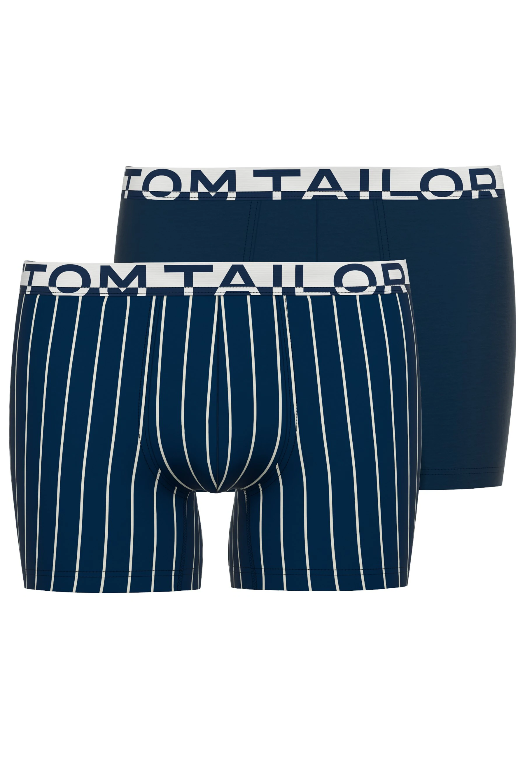 TOM TAILOR Boxershorts, (2 St.), mit kontrastierendem Logobund günstig online kaufen