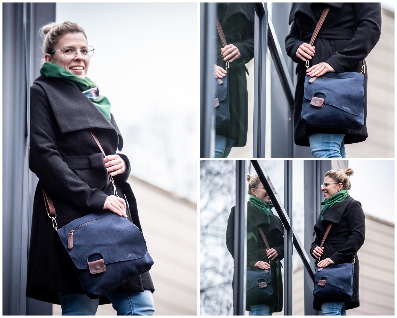 LECONI Umhängetasche Handtasche Ledertasche Damen Schultertasche günstig online kaufen