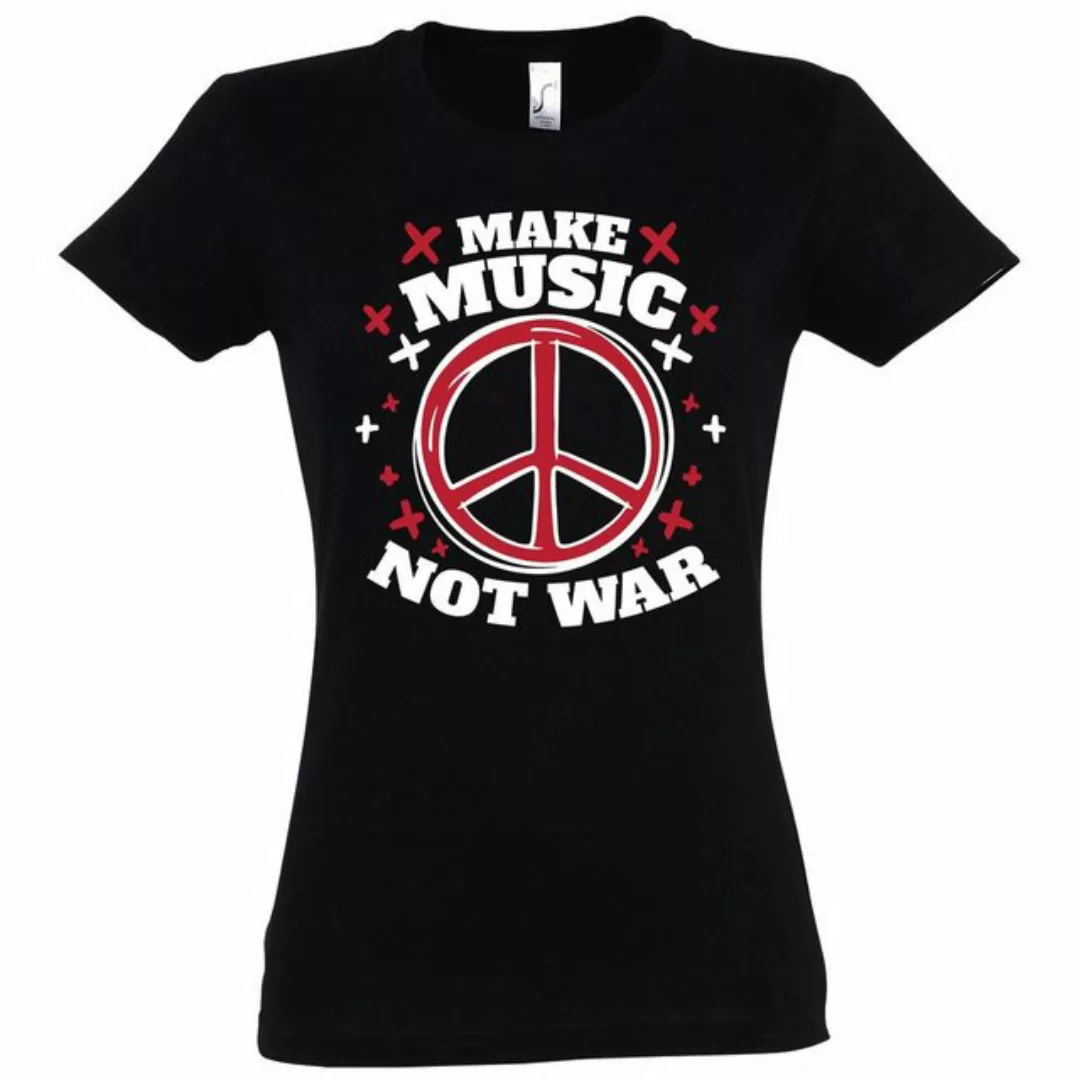 Youth Designz T-Shirt "Make Music Not War" Damen Shirt mit trendigem Frontp günstig online kaufen