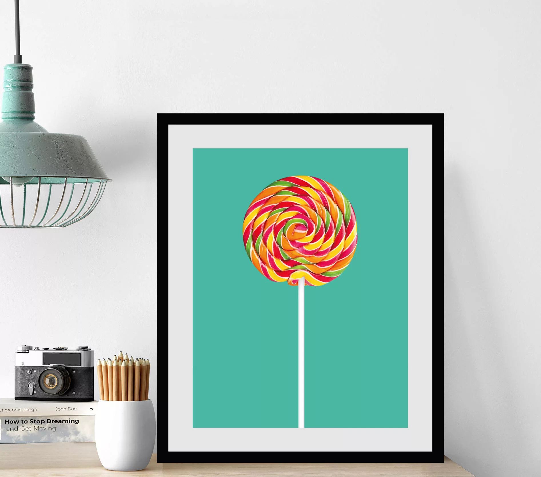 queence Bild »Lollipop«, Süßigkeiten-Kunst-Foto-Süßspeisen-Lebensmittel, (1 günstig online kaufen