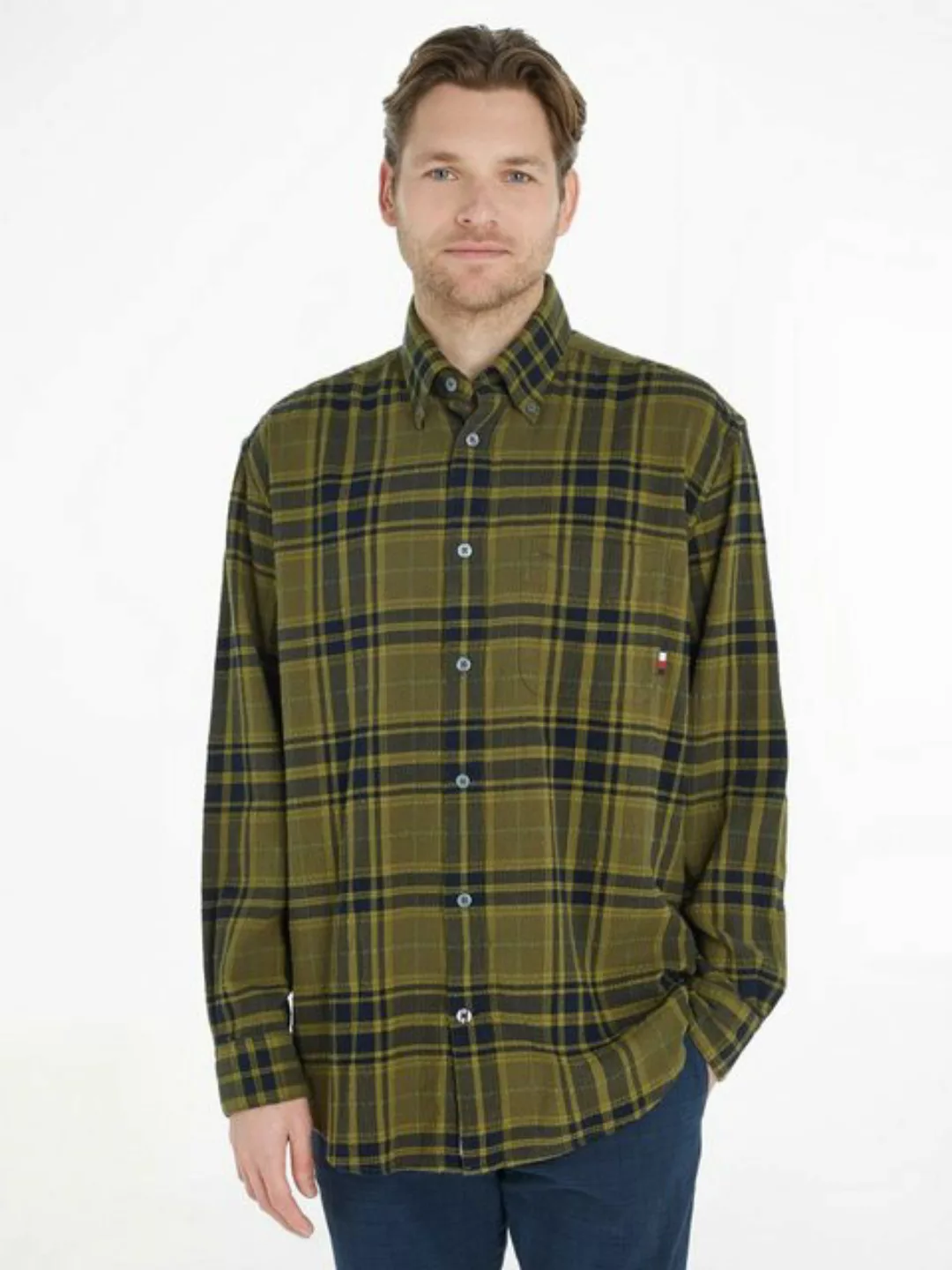 Tommy Hilfiger Langarmhemd TONAL TARTAN SHIRT günstig online kaufen