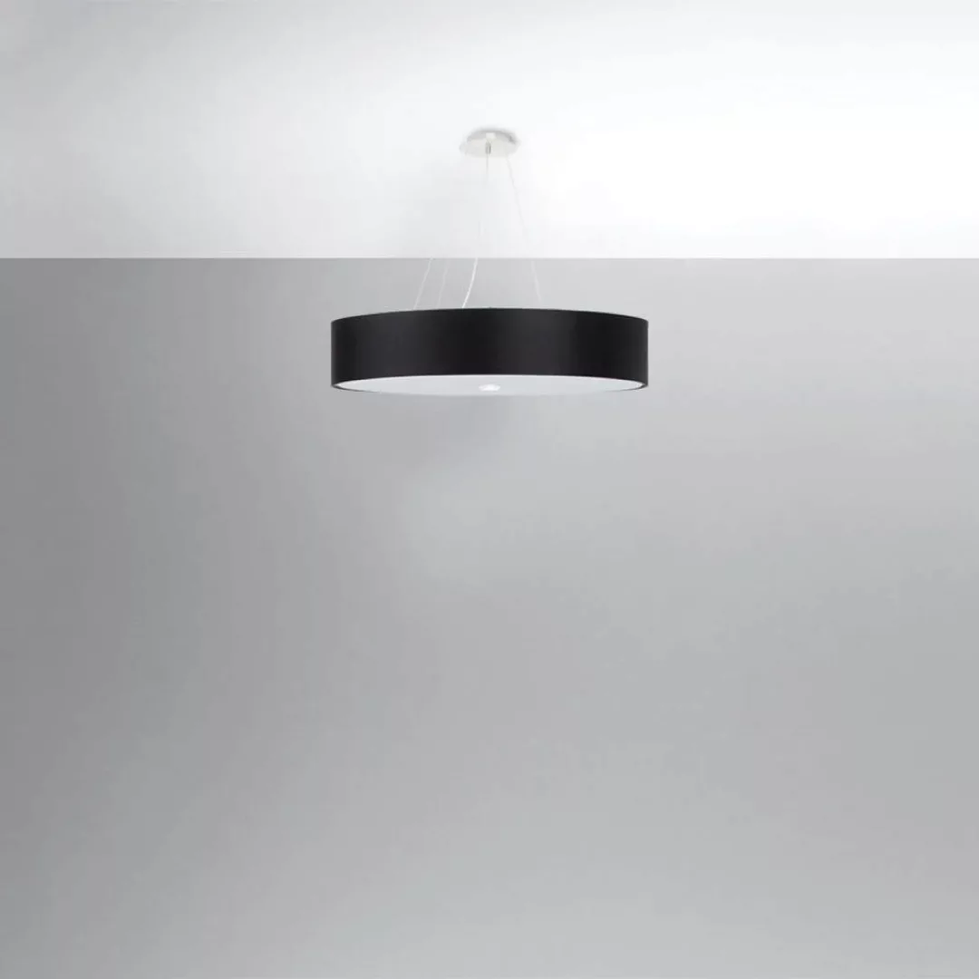 famlights | Pendelleuchte Sole in Schwarz E27 6-flammig 150x700mm günstig online kaufen