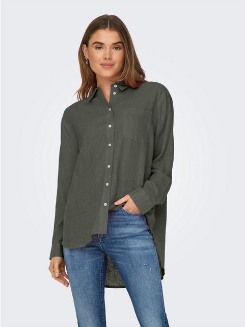 ONLY Longbluse ONLTOKYO L/S LINEN BLEND SHIRT mit Leinen günstig online kaufen