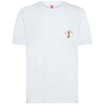 Sun68  T-Shirts & Poloshirts Weies T-Shirt mit Taschenstrand günstig online kaufen