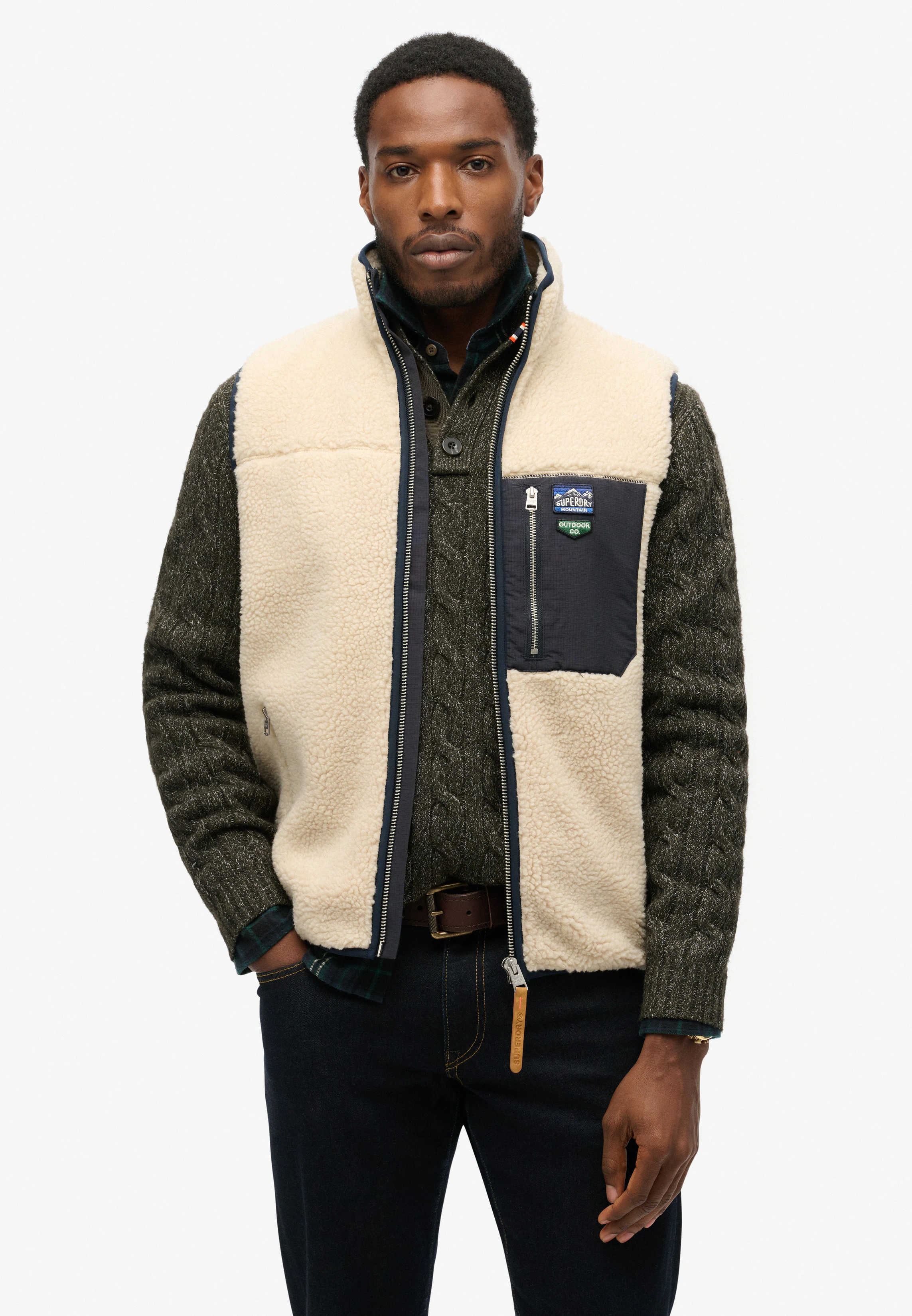 Superdry Steppweste "VINTAGE RETRO FLEECE GILET" günstig online kaufen