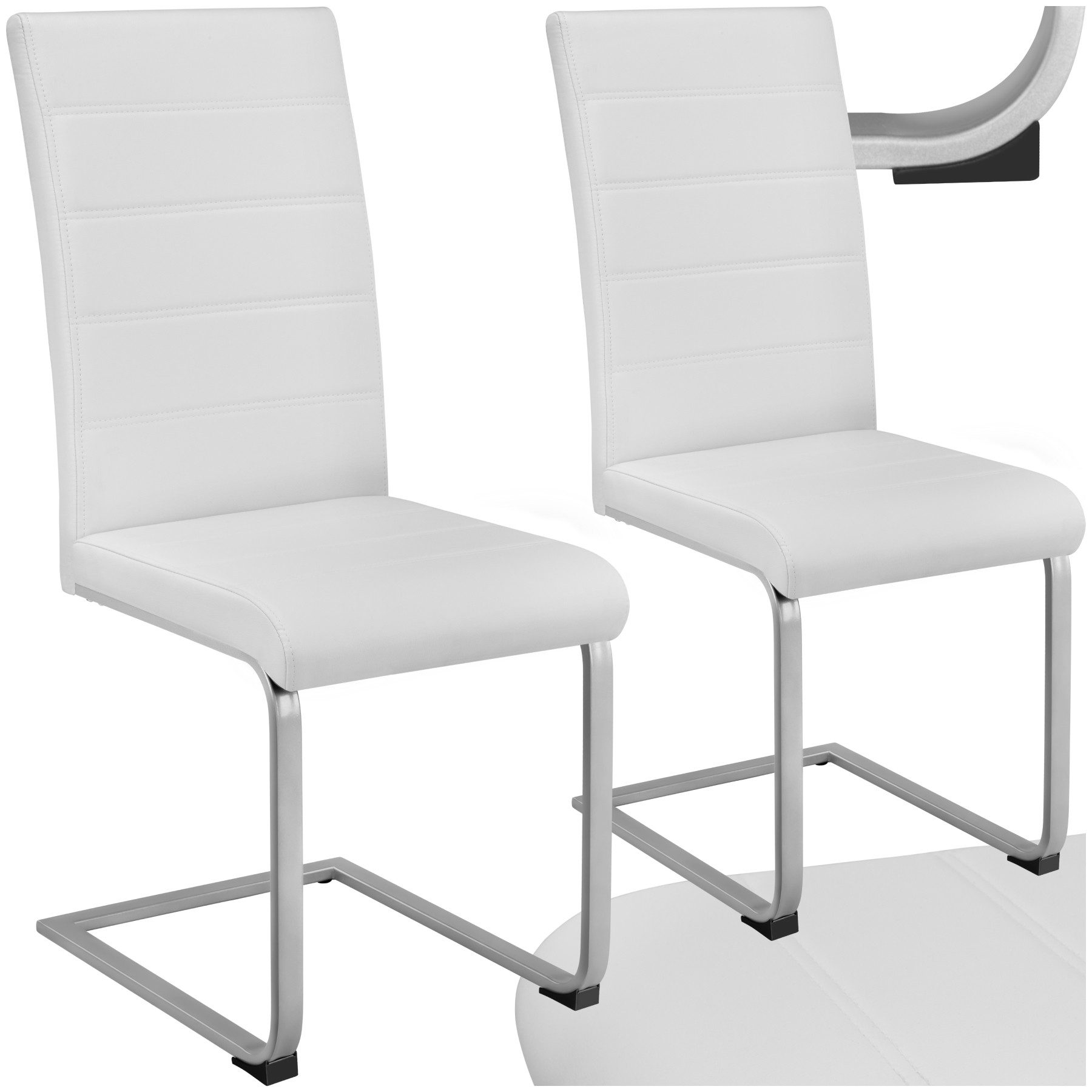 tectake Esszimmerstuhl Schwingstühle, Kunstleder (Set., 2 günstig online kaufen