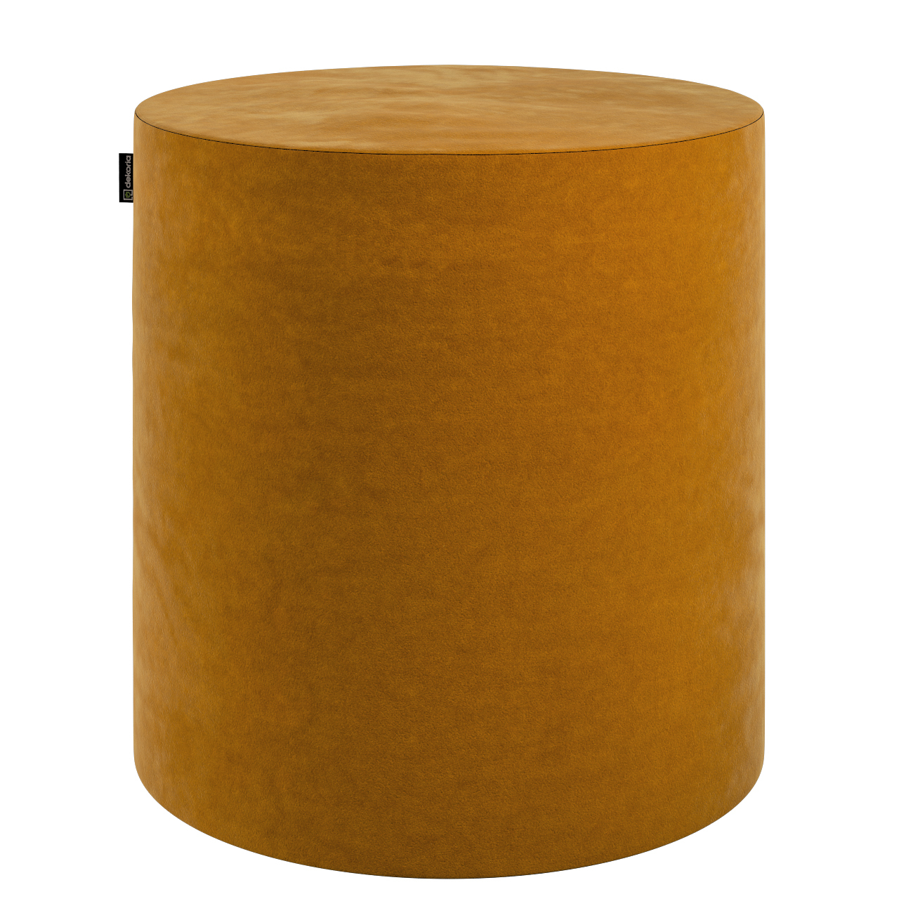 Pouf Barrel, honiggelb, ø40 cm x 40 cm, Velvet (704-23) günstig online kaufen