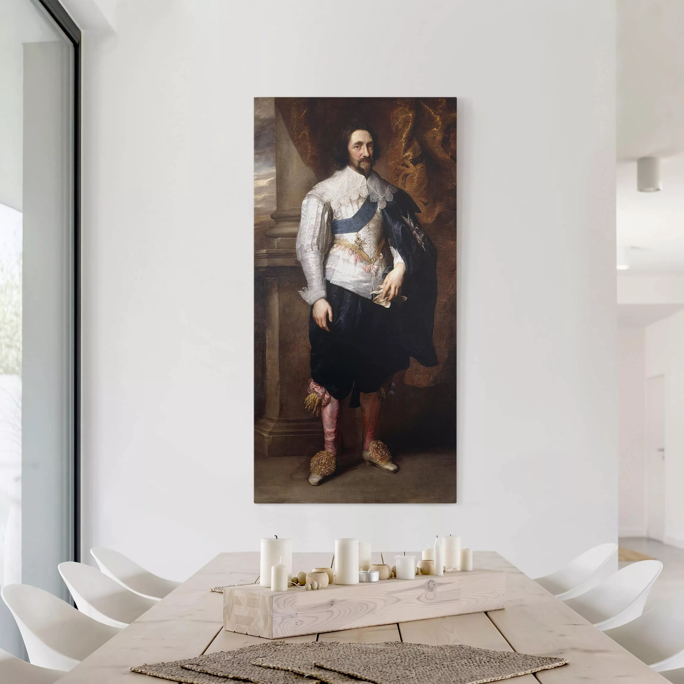 Leinwandbild Kunstdruck - Hochformat Anthonis van Dyck - Charles, Marquis d günstig online kaufen