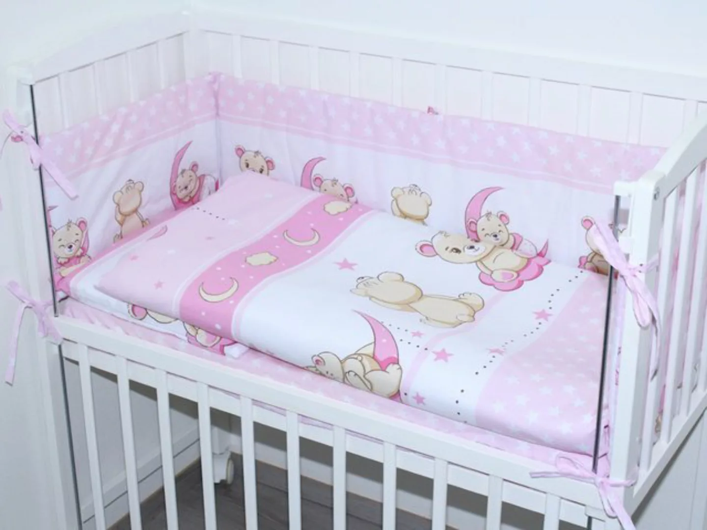 Primawela Beistellbett Baby Bettwäsche für Beistellbett mit Nestchen Spannb günstig online kaufen