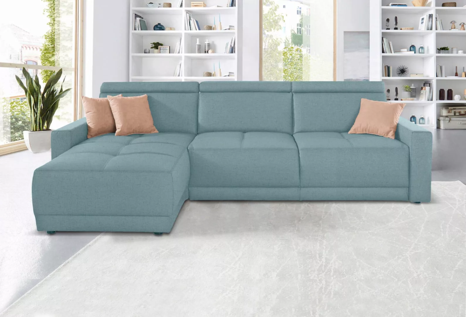 DOMO collection Ecksofa »Ava L-Form«, mit Recamiere, Federkern wahlweise mi günstig online kaufen