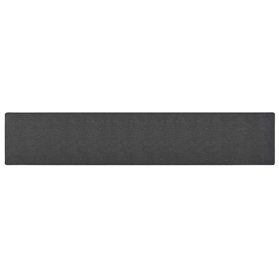 vidaXL Teppich Teppichläufer Anthrazit 50x300 cm, günstig online kaufen