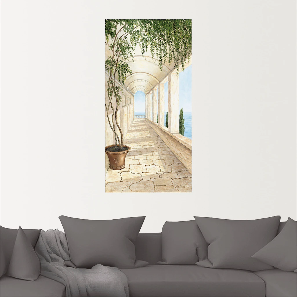 Artland Wandbild "Capri", Gebäude, (1 St.), als Alubild, Outdoorbild, Leinw günstig online kaufen