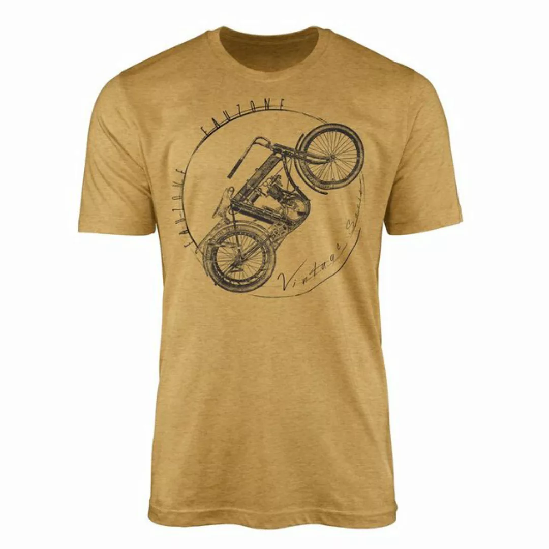 Sinus Art T-Shirt Vintage Herren T-Shirt Motorrad günstig online kaufen