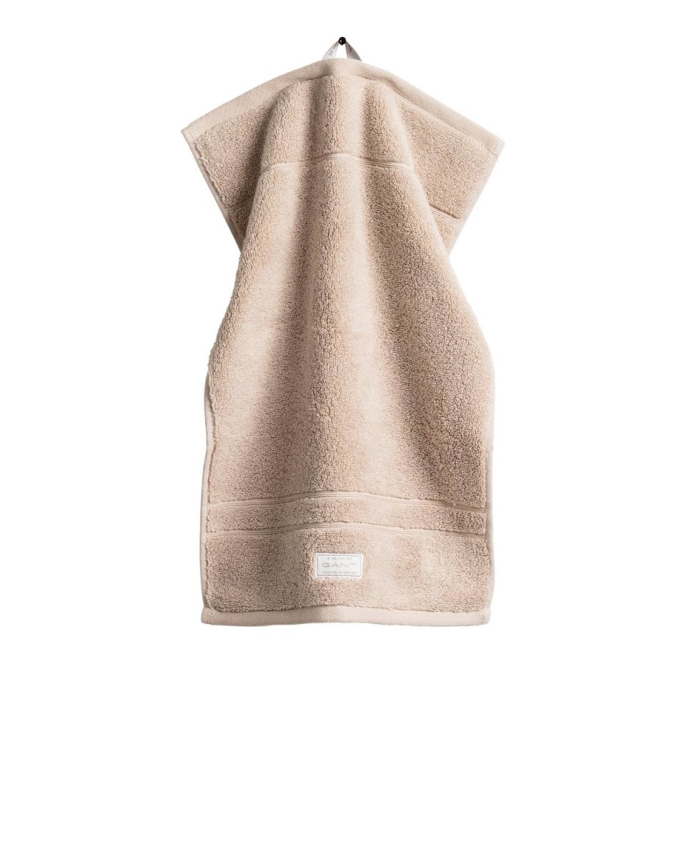 GANT Gästetuch, Organic Premium Towel - 30x50 cm, Frottee Beige günstig online kaufen