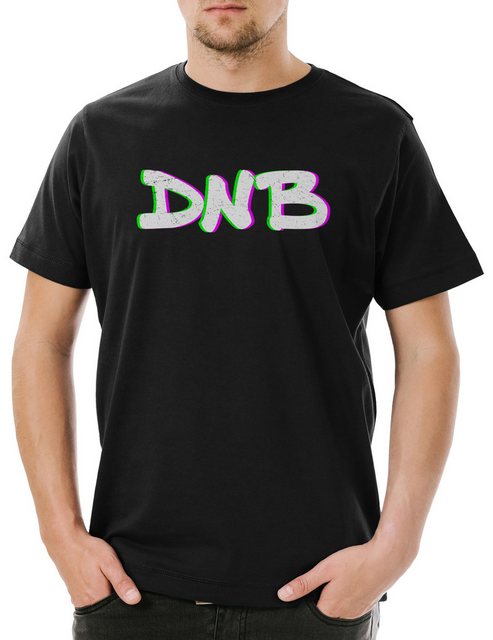 Urban Backwoods Print-Shirt DNB Drum 'N Bass Glitch Herren T-Shirt Audio Te günstig online kaufen